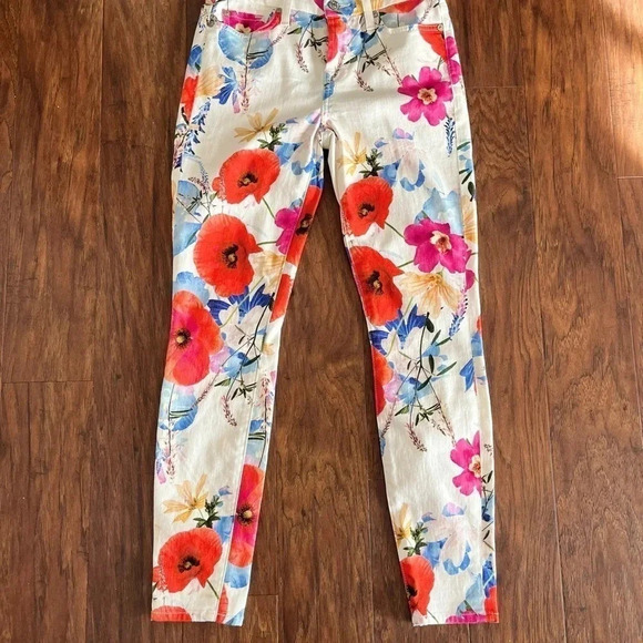 7 For all Mankind- comfort floral jeans - Picture 1 of 5